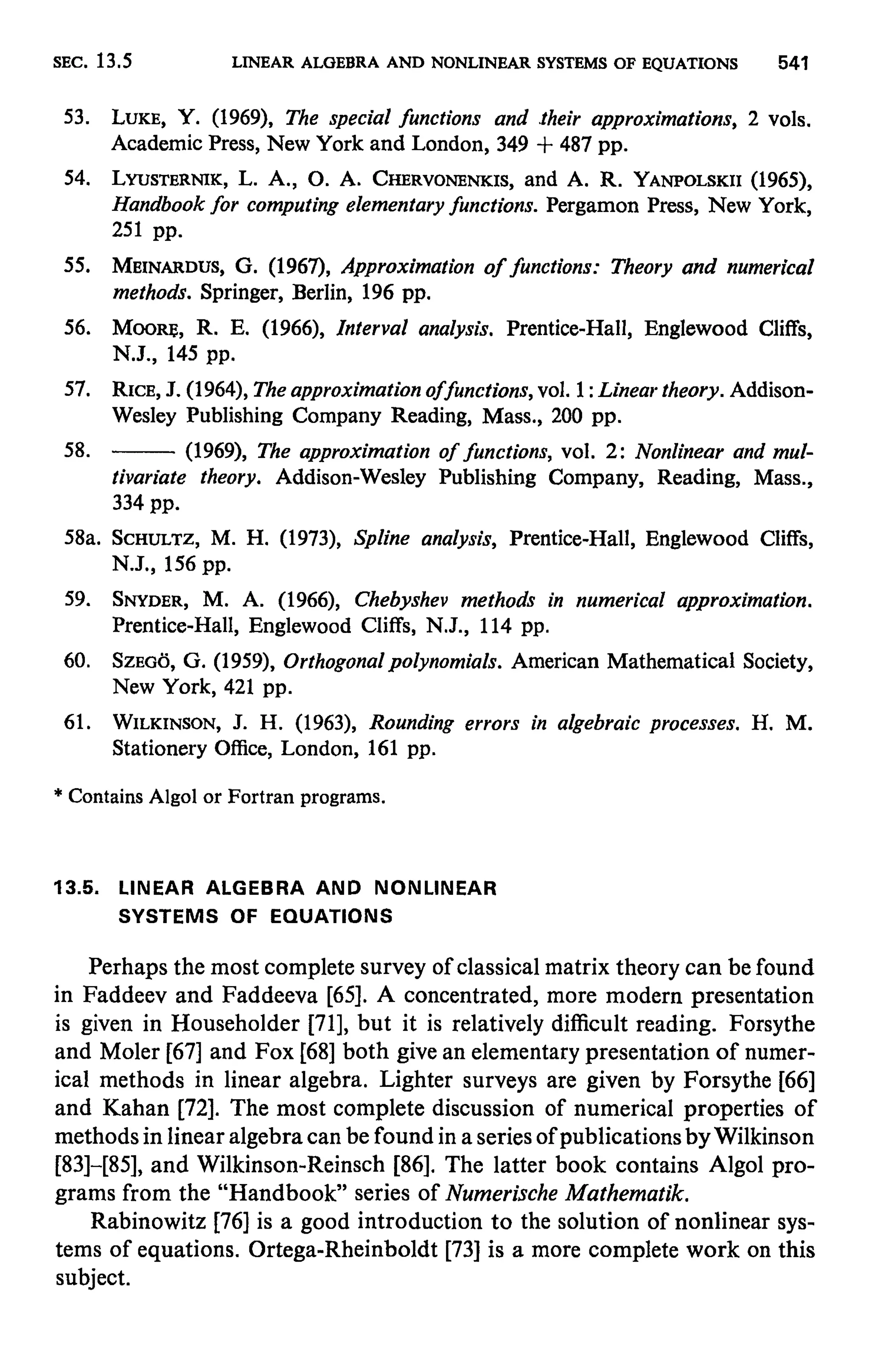 Numerical methods