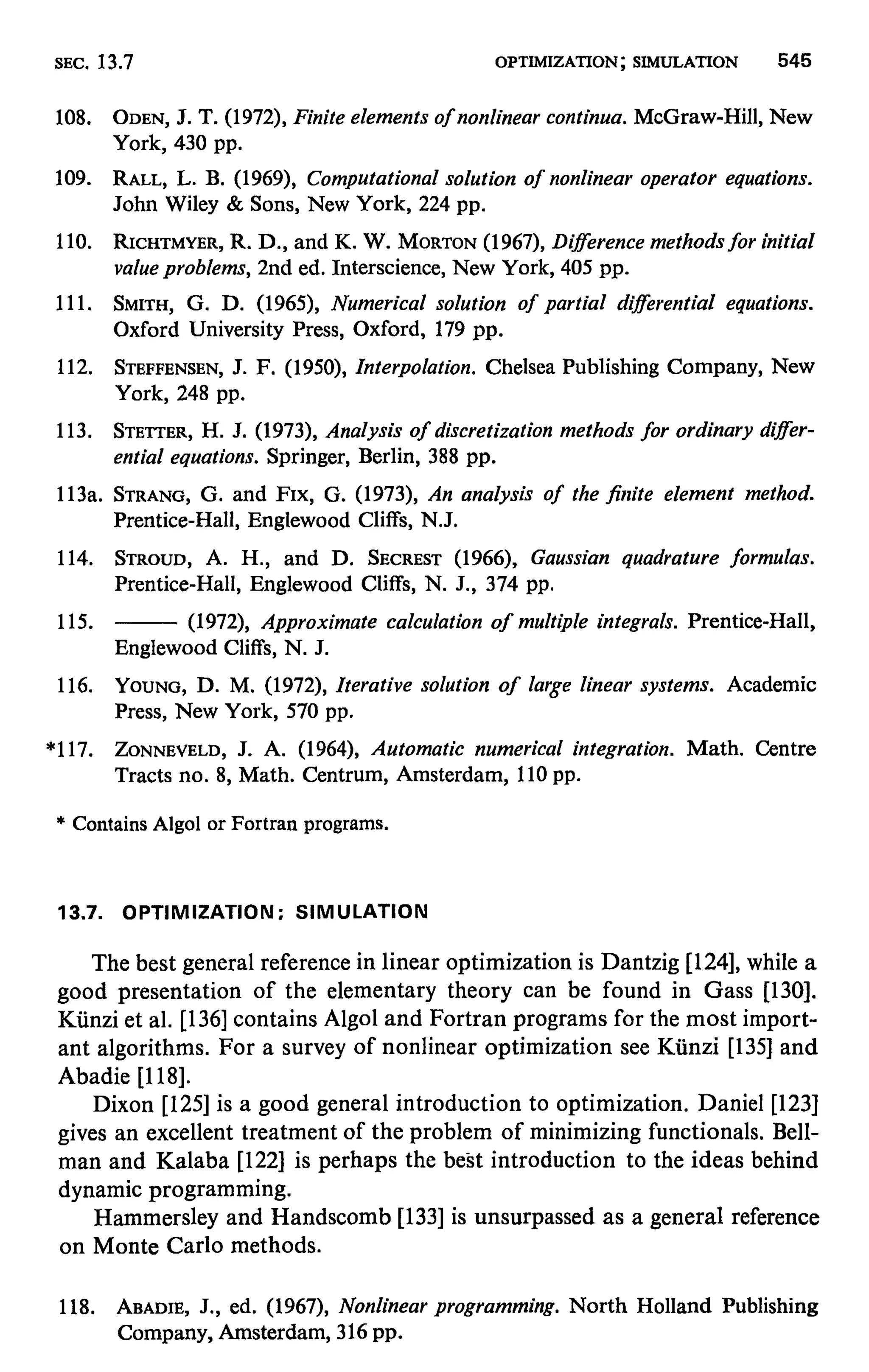 Numerical methods