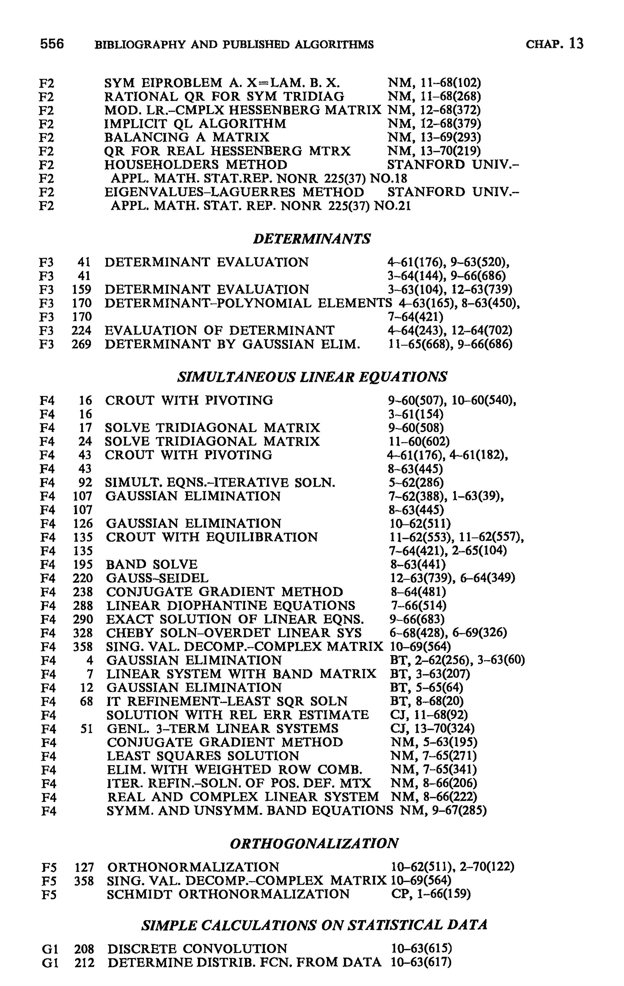 Numerical methods