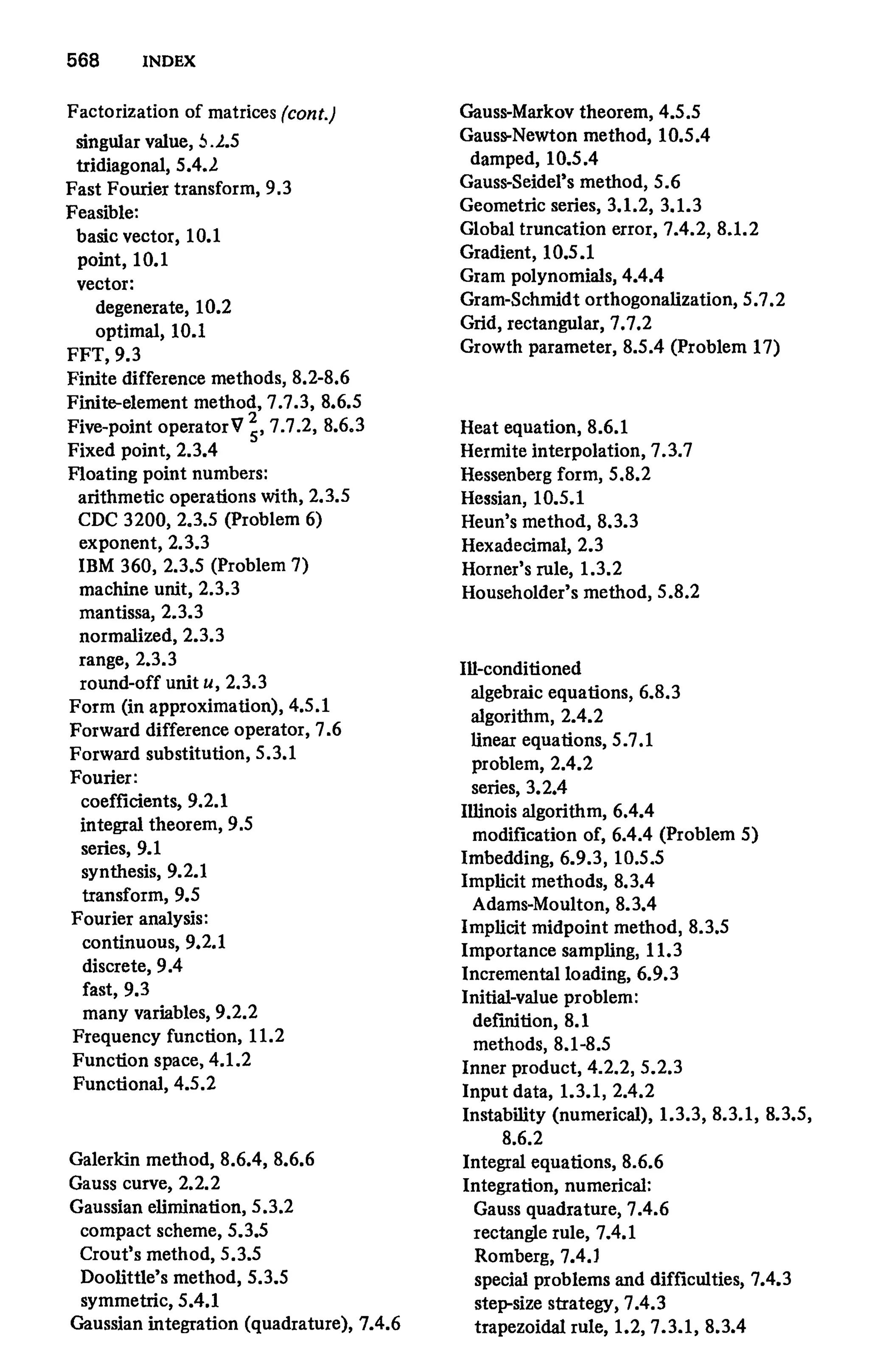 Numerical methods