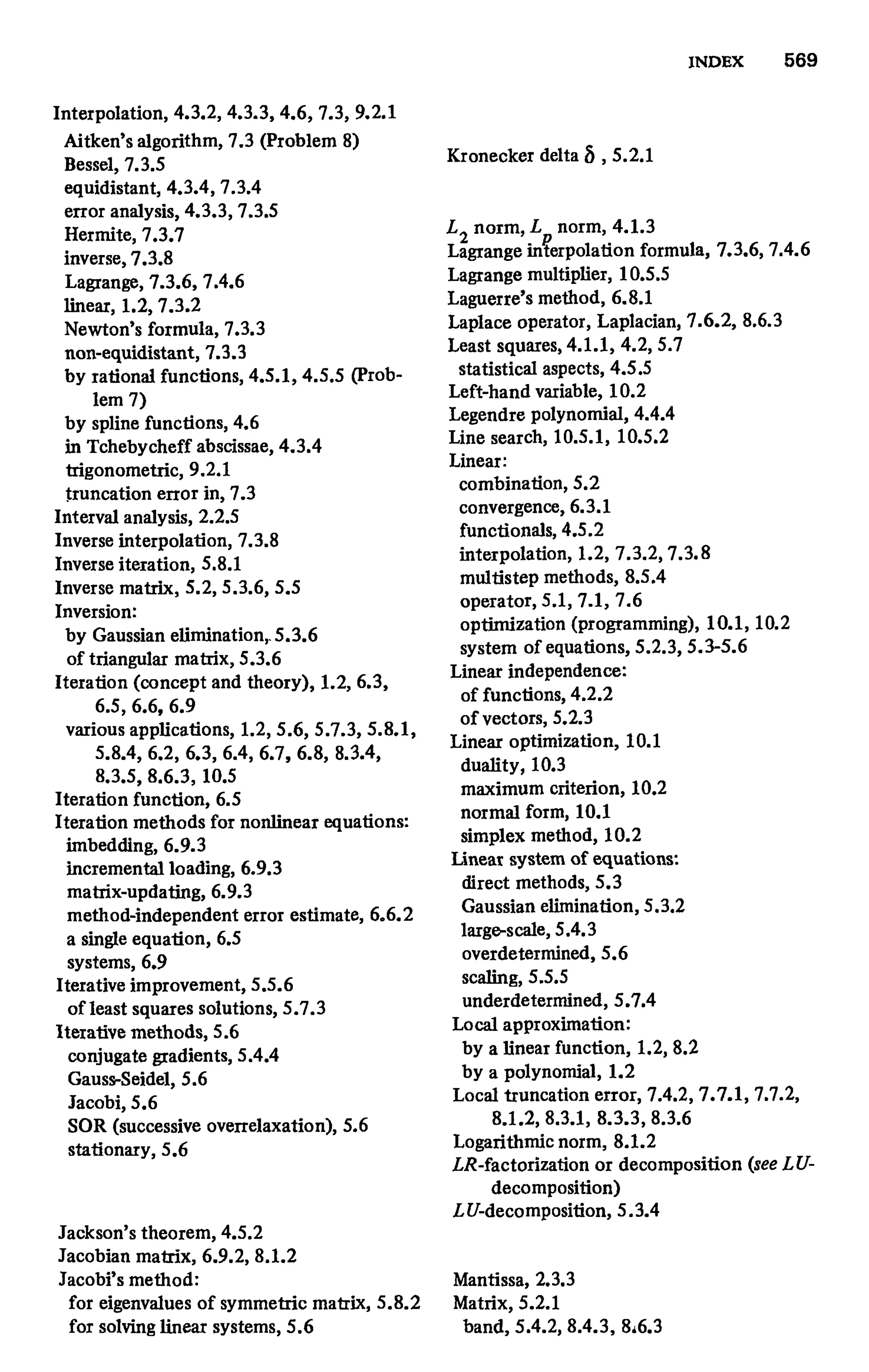 Numerical methods
