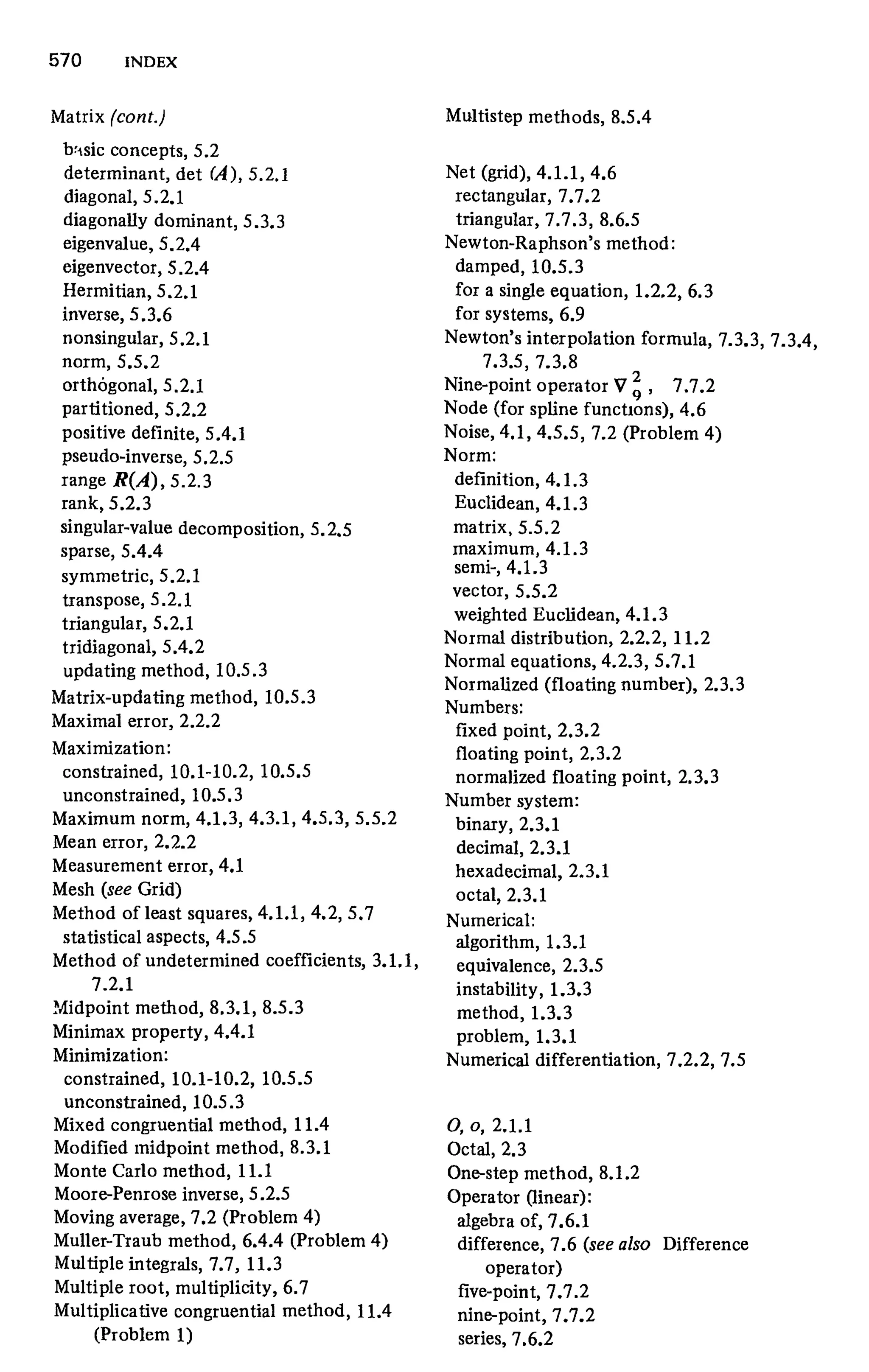 Numerical methods