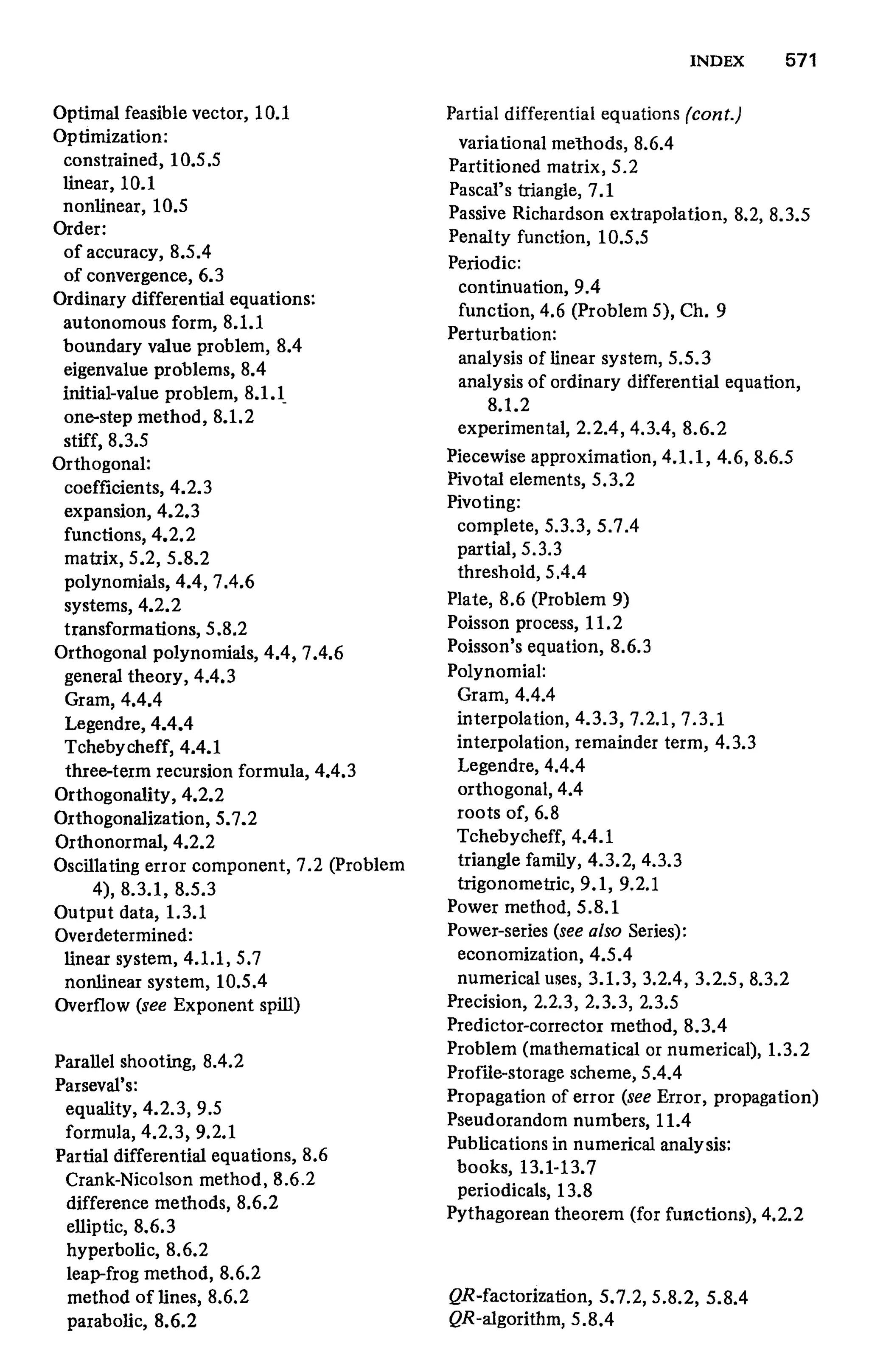 Numerical methods