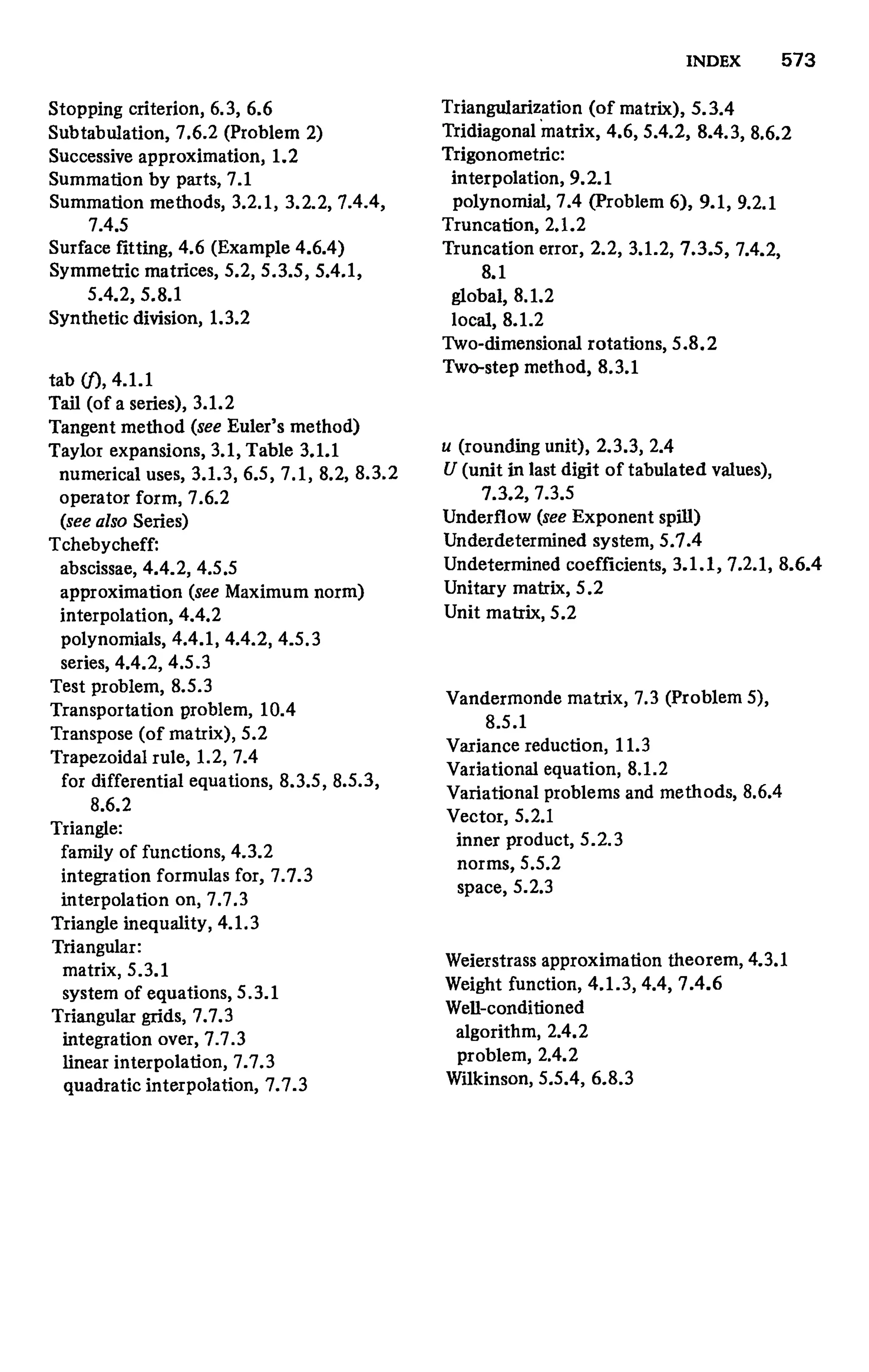 Numerical methods