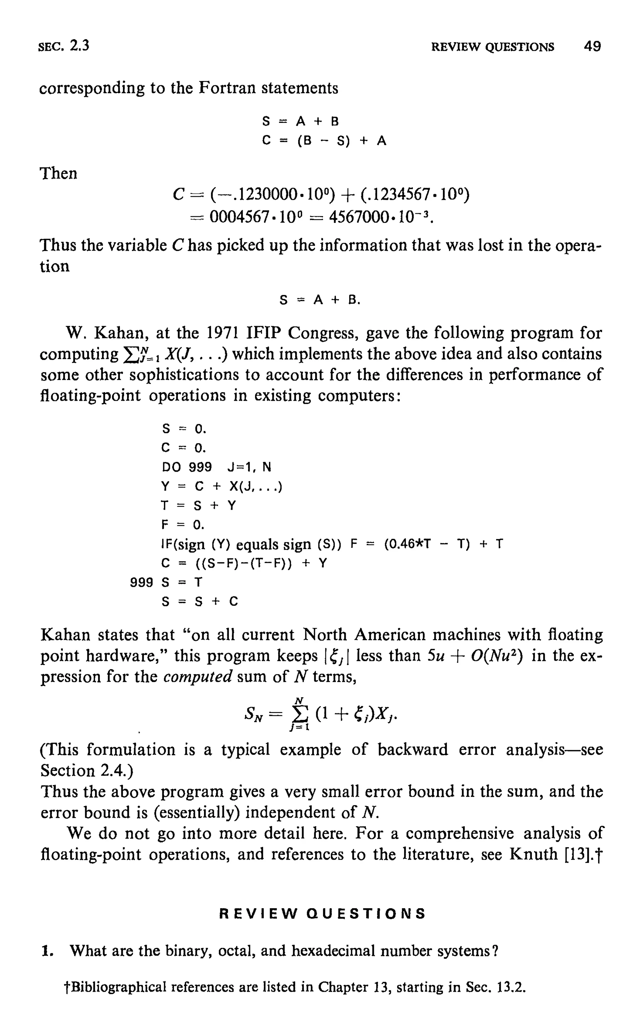 Numerical methods