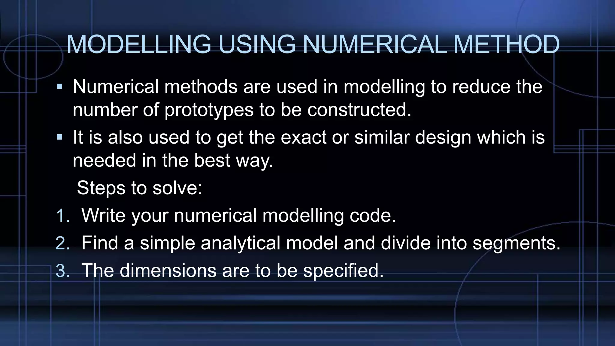 Numerical methods and its applications | PPT