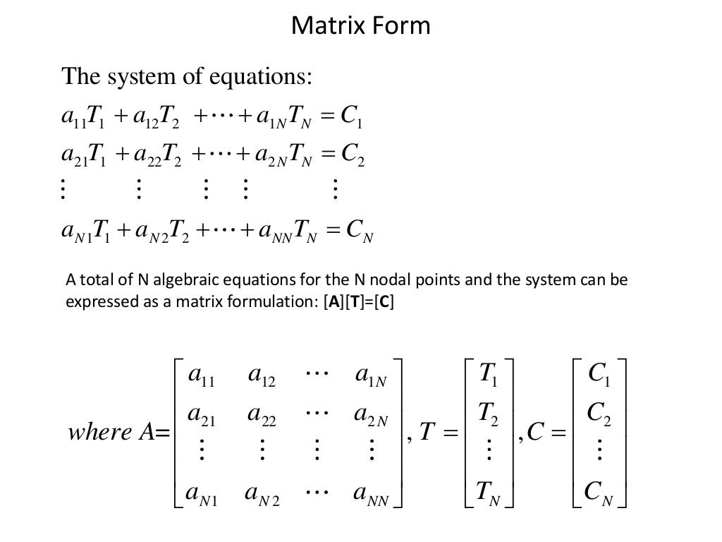 Numerical methods for 2 d heat transfer