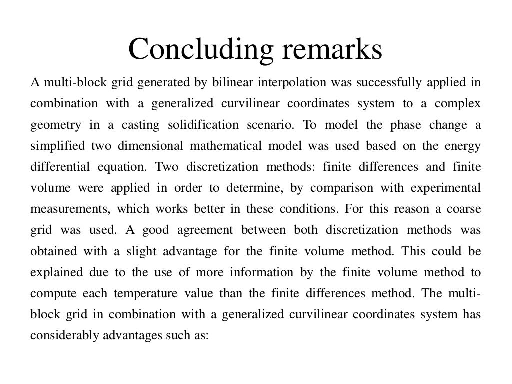 Numerical methods for 2 d heat transfer