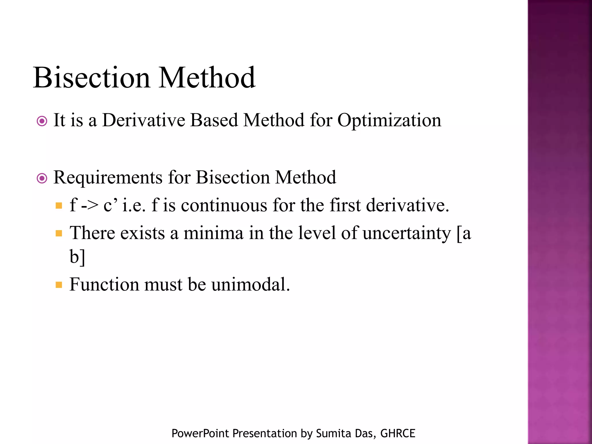 Numerical on bisection method | PPT