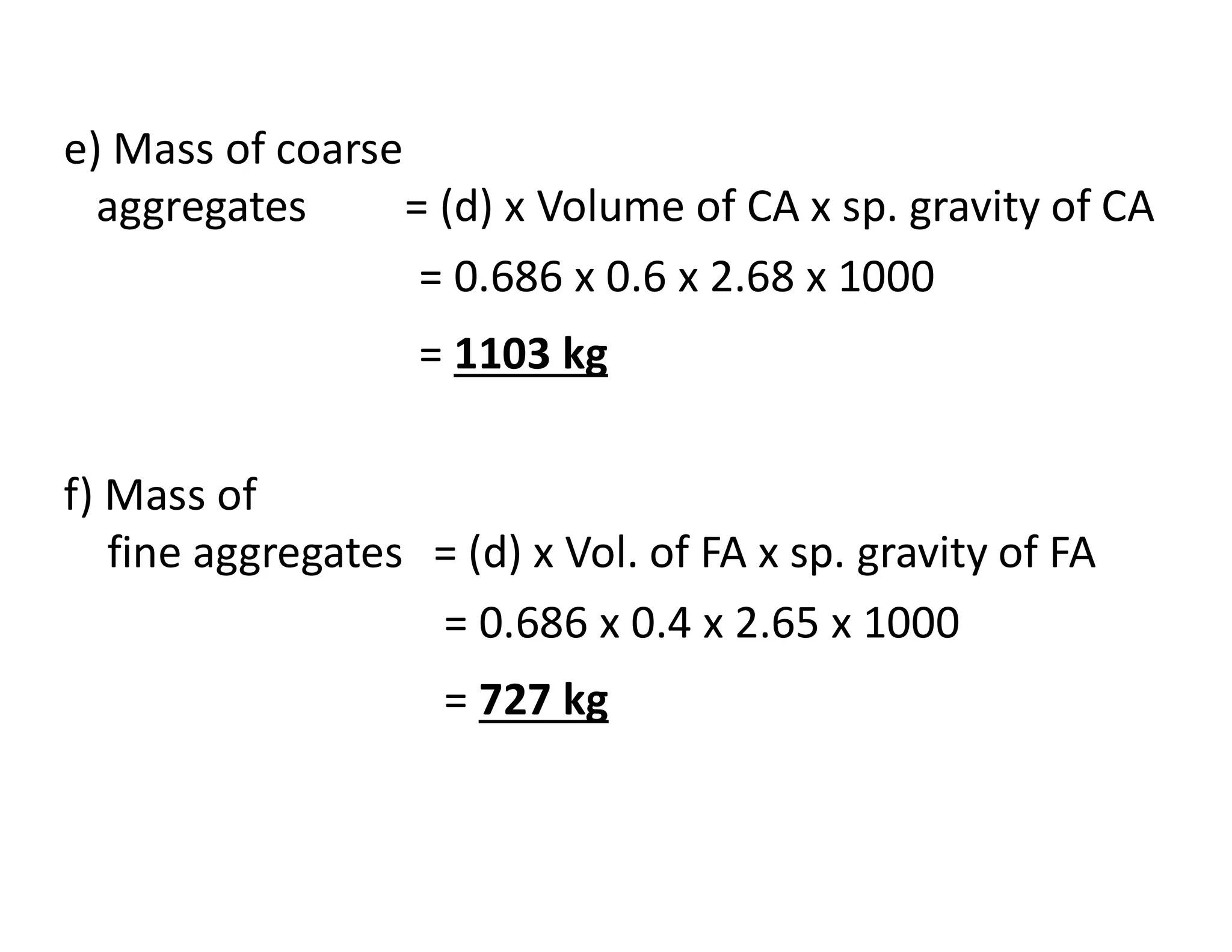 Numerical problem on concrete mix design by is 10262(2009) method PPT