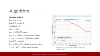Conjugate Gradient for Normal Equations and Preconditioning