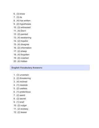 Numerical Answers Examples Numerical reasoning test samples | DOCX