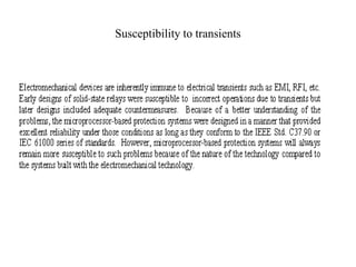 Susceptibility to transients
 