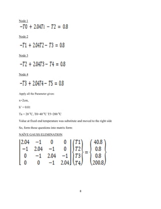 Numerical report gauss | PDF