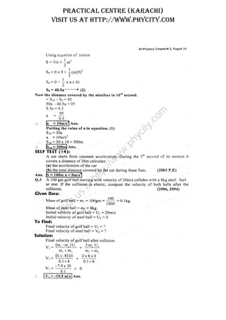 PRACTICAL CENTRE (KARACHI)
VISIT US AT HTTP://WWW.PHYCITY.COM
Visitus
athttp://w
w
w
.phycity.com
 