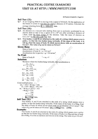 PRACTICAL CENTRE (KARACHI)
VISIT US AT HTTP://WWW.PHYCITY.COM
Visitus
athttp://w
w
w
.phycity.com
 