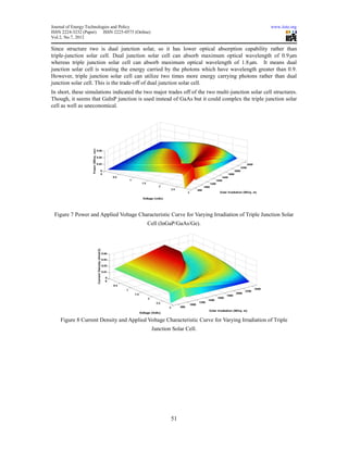 Numerical simulation model of multijunction solar cell | PDF