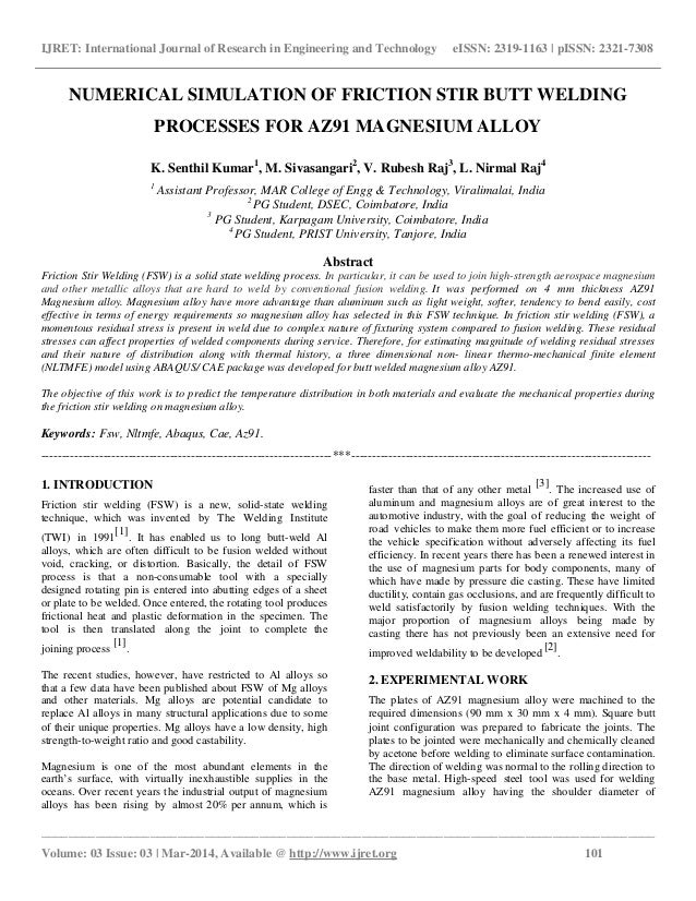 Phd thesis friction stir welding