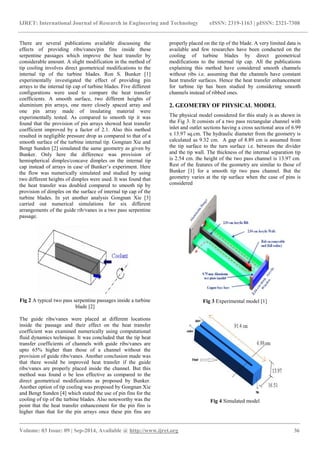 Numerical simulation of gas turbine blade cooling for enhancement of ...