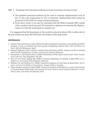 Numerical simulation of laterally loaded pile | PDF