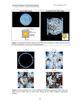 NUMERICAL SIMULATIONS OF THERMOBARIC EXPLOSIONS