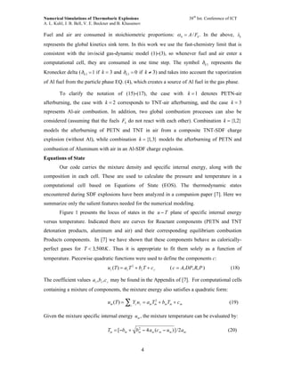 NUMERICAL SIMULATIONS OF THERMOBARIC EXPLOSIONS