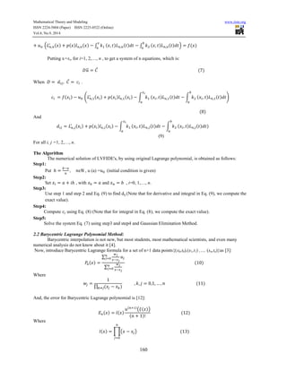 Numerical solution of linear volterra fredholm integro- | PDF