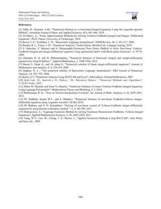 Numerical solution of linear volterra fredholm integro- | PDF