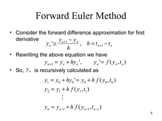 Numerical solution of ordinary differential equations GTU CVNM PPT | PPT