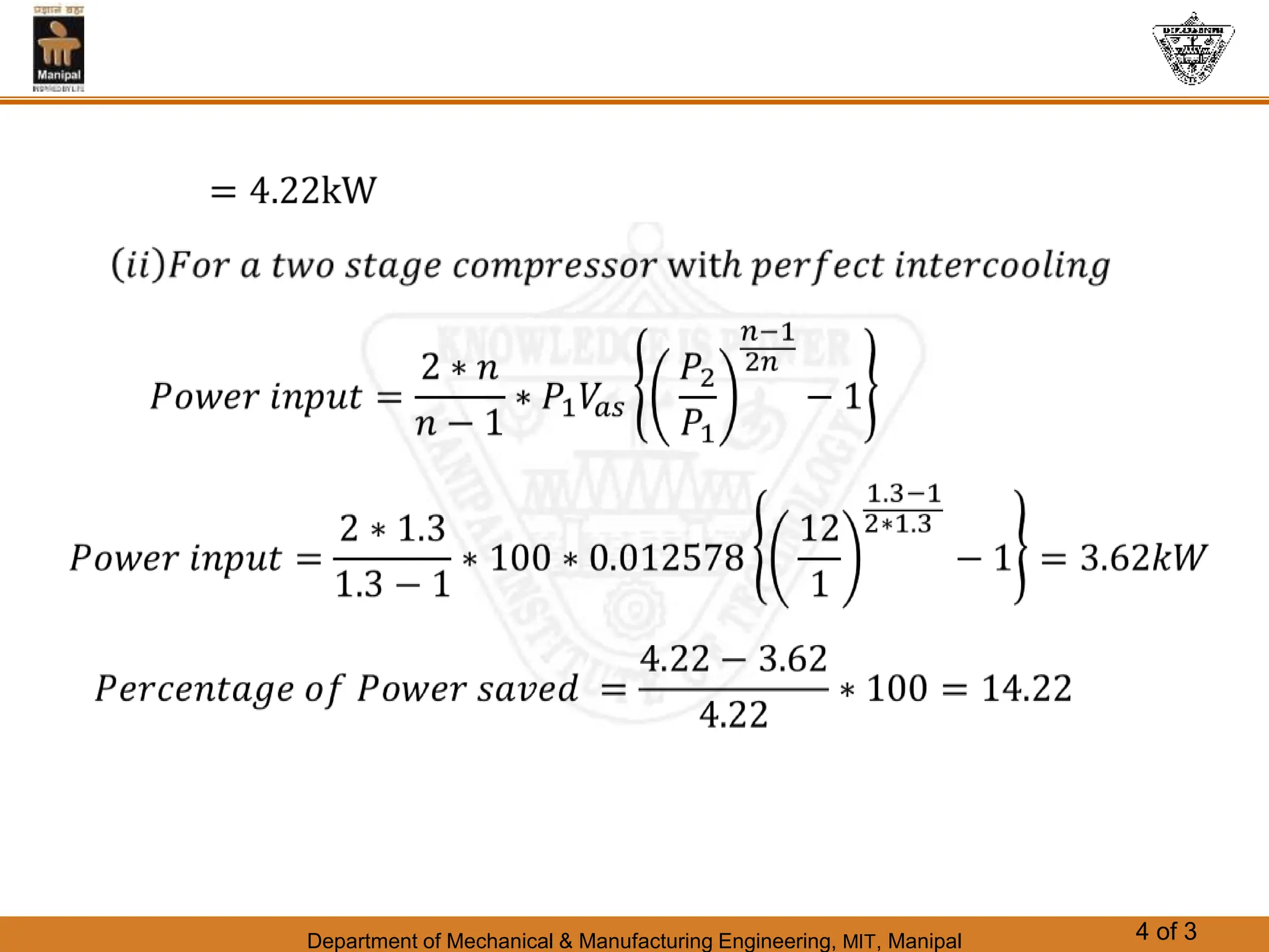 Department of Mechanical & Manufacturing Engineering, MIT, Manipal 4 of 3
 