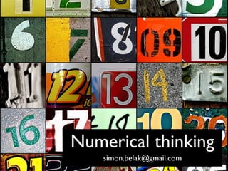 Numerical thinking