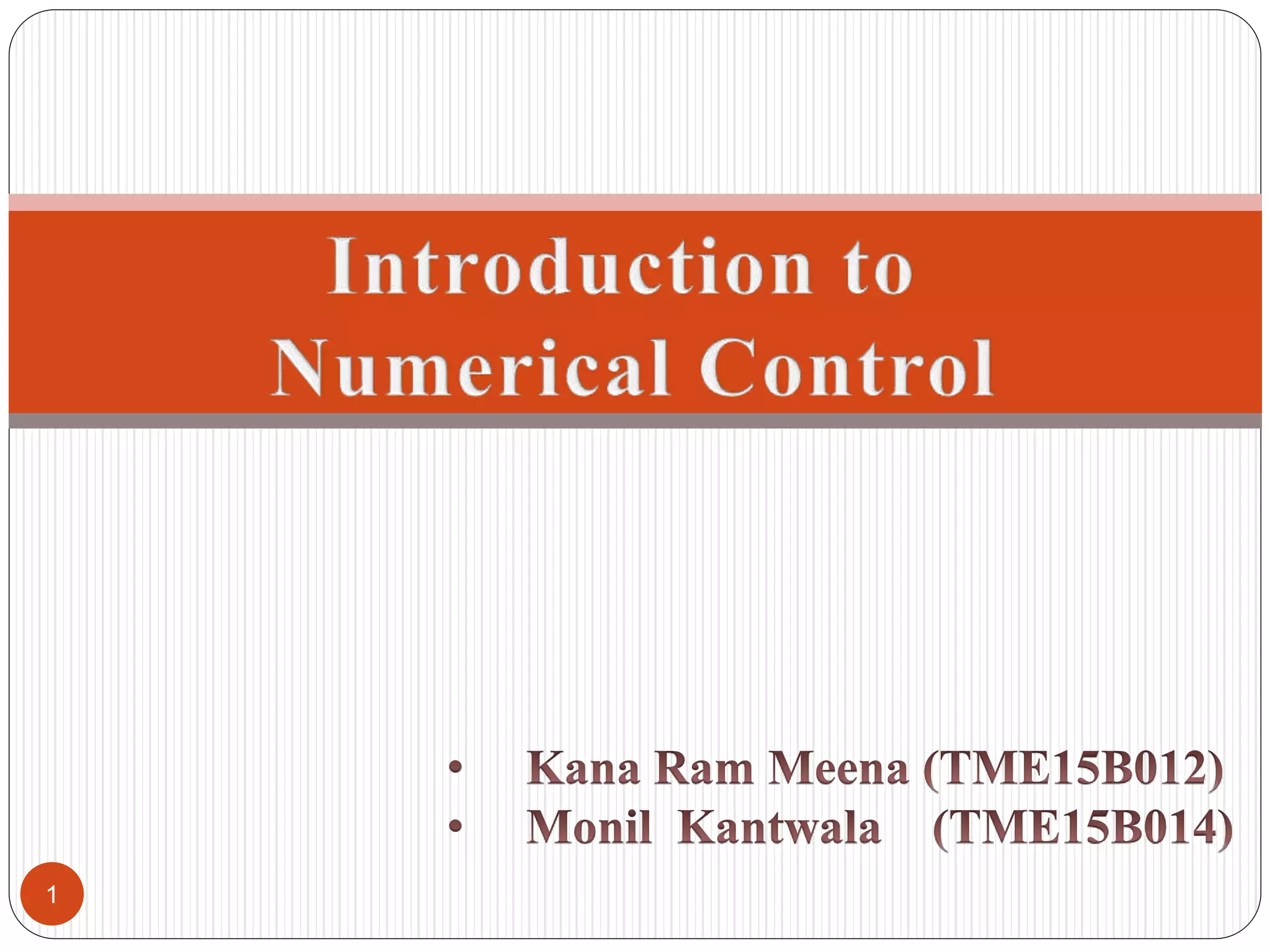 Numeric control | PPTX