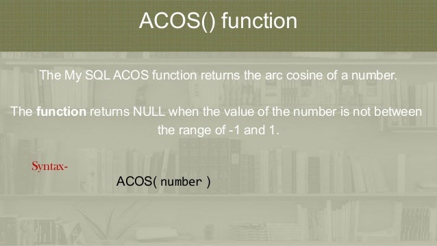Numeric Functions In Sql Oracle