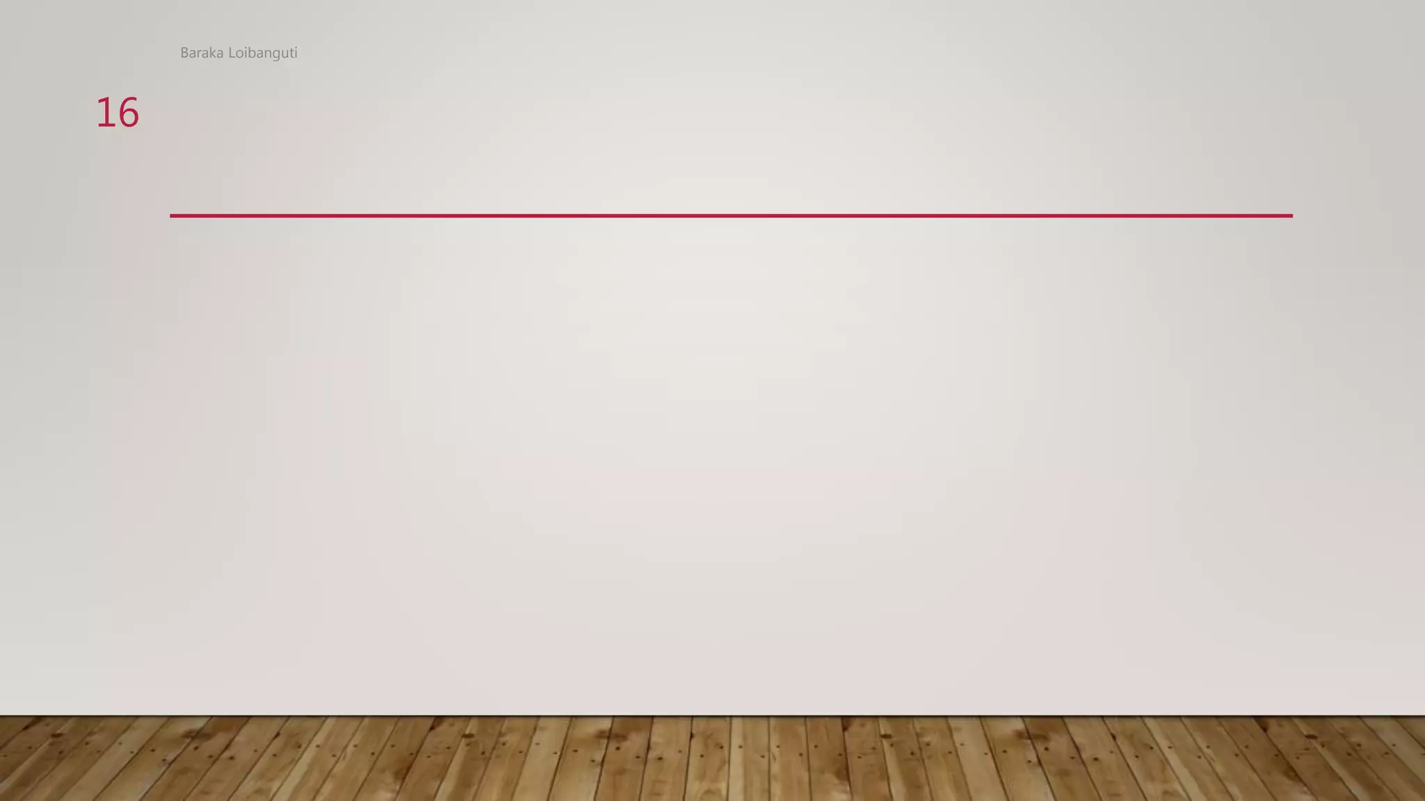 Baraka Loibanguti
16
 