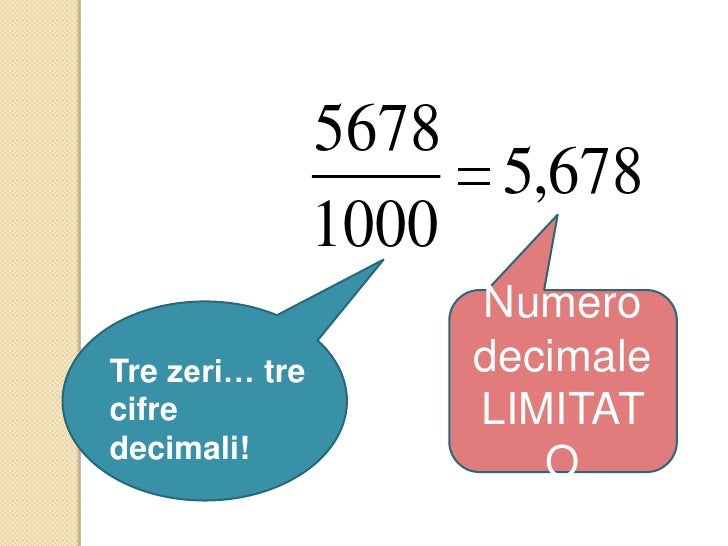 Periodo E Antiperiodo Di Un Numero Decimale Numeri decimali