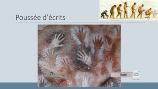 Poussée d’écrits
Texte
 