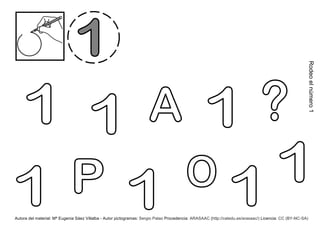 Rodeo el número 1
Autora del material: Mª Eugenia Sáez Villalba - Autor pictogramas: Sergio Palao Procedencia: ARASAAC (http://catedu.es/arasaac/) Licencia: CC (BY-NC-SA)
 