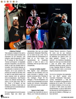 pagina 18   n   El Circo del Rock
 