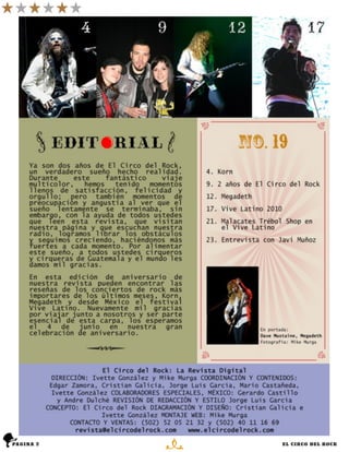 pagina 2   n   El Circo del Rock
 