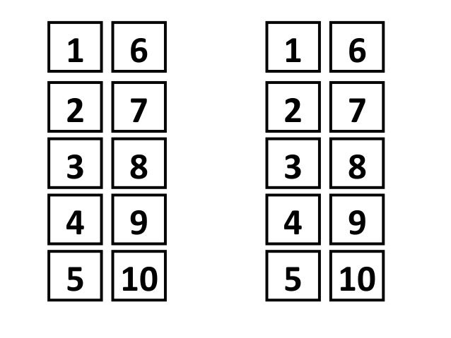 1 2 3 4 5 6 8 9 10 Numero cantidad legos