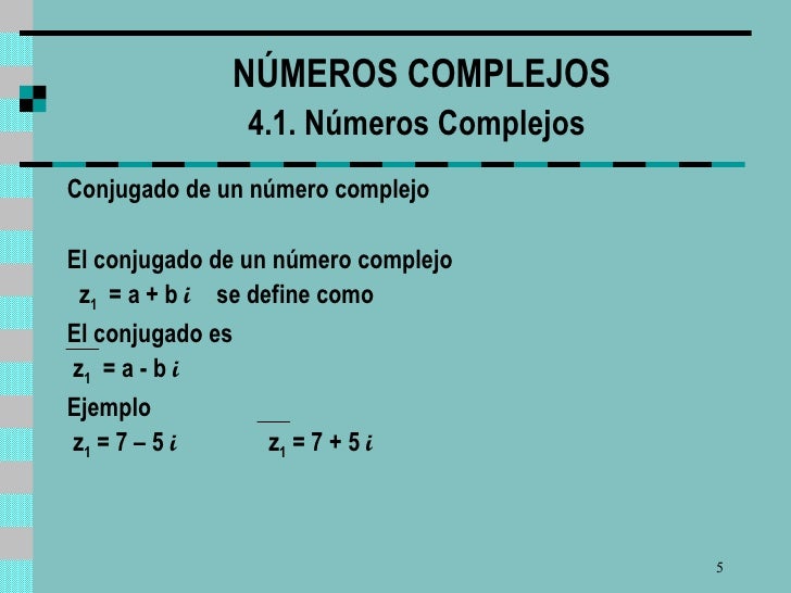 Numero Complejos