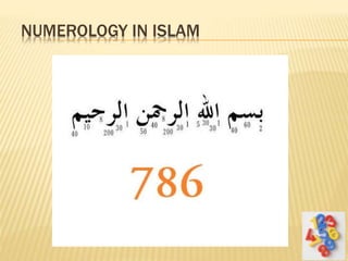 NUMEROLOGY IN ISLAM
 