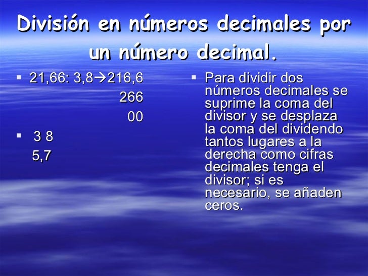 Numeros Decimales