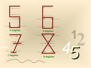 1
                                    2
          5 ángulos   6 ángulos




013456…



     7 ángulos
                      8 ángulos
                                  4
                                  5
 