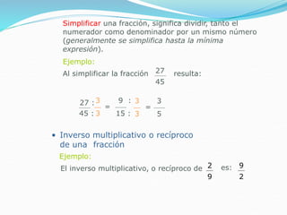 Que Significa Simplificar numeros.ppt