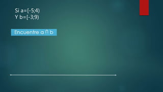 Si a=[-5;4)
Y b=[-3;9)
 