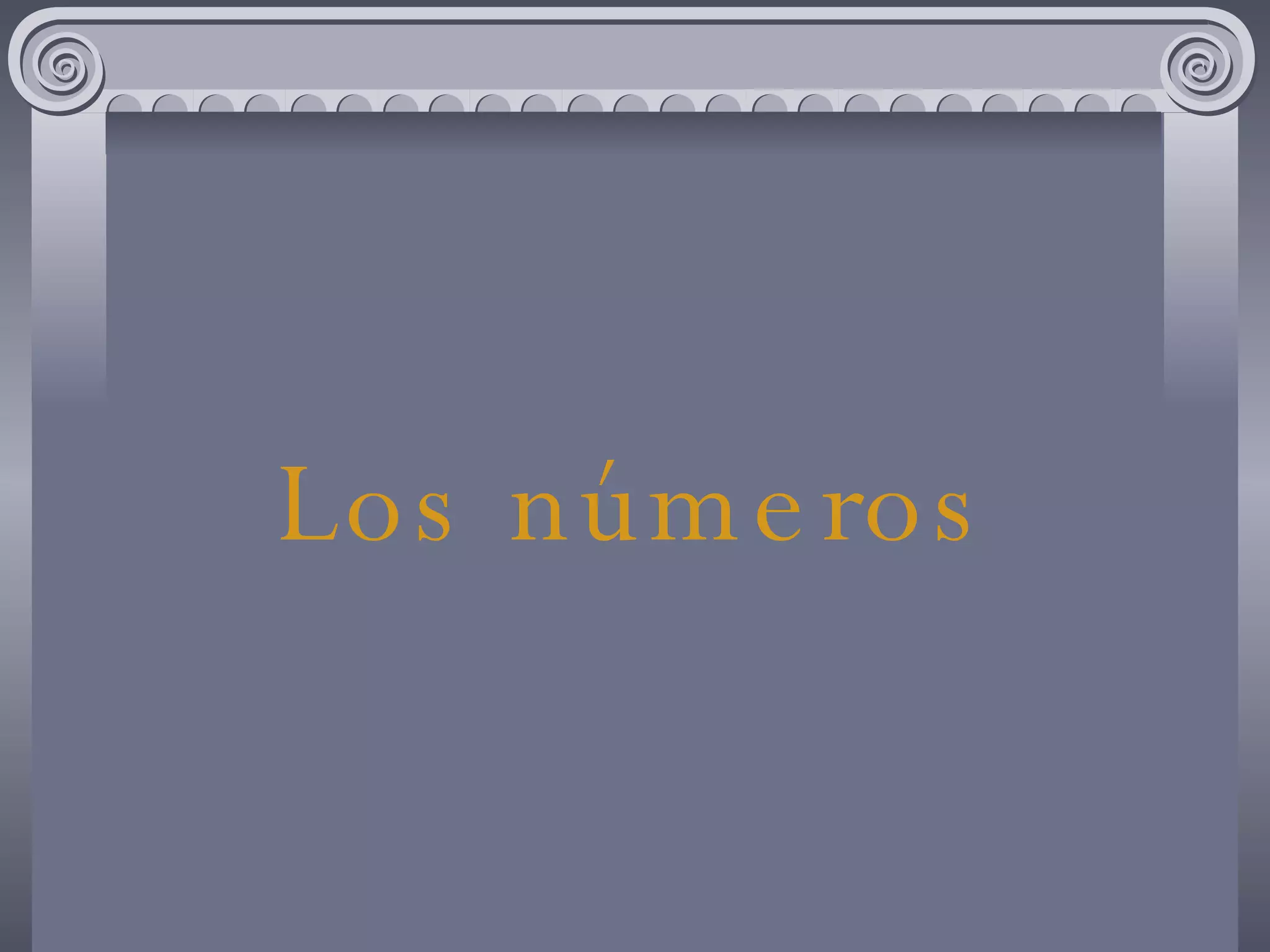Los números