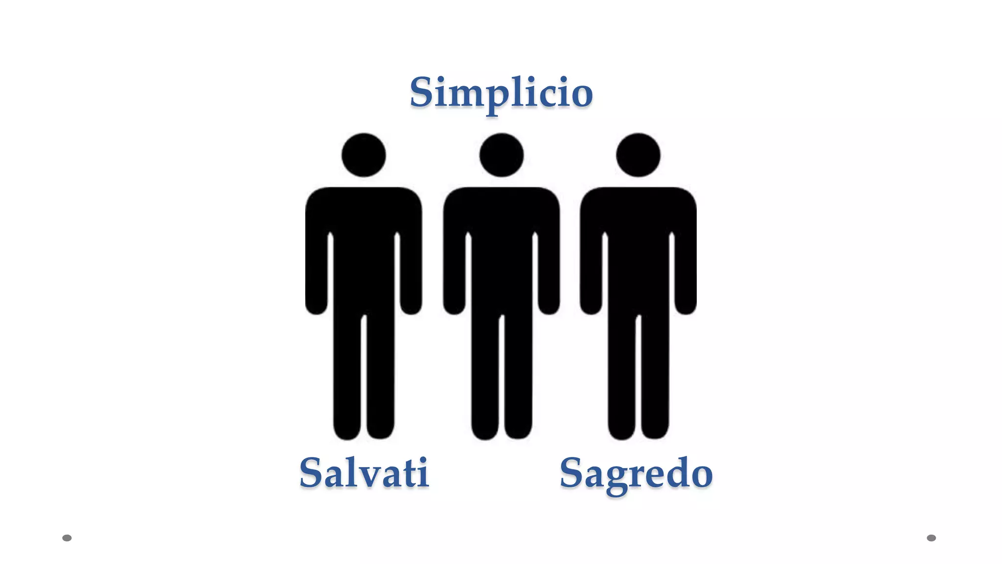 Salvati Sagredo
Simplicio
 