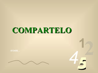 COMPARTELO
              1
013456…




          45
            2
 