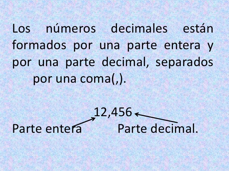Numeros Decimales
